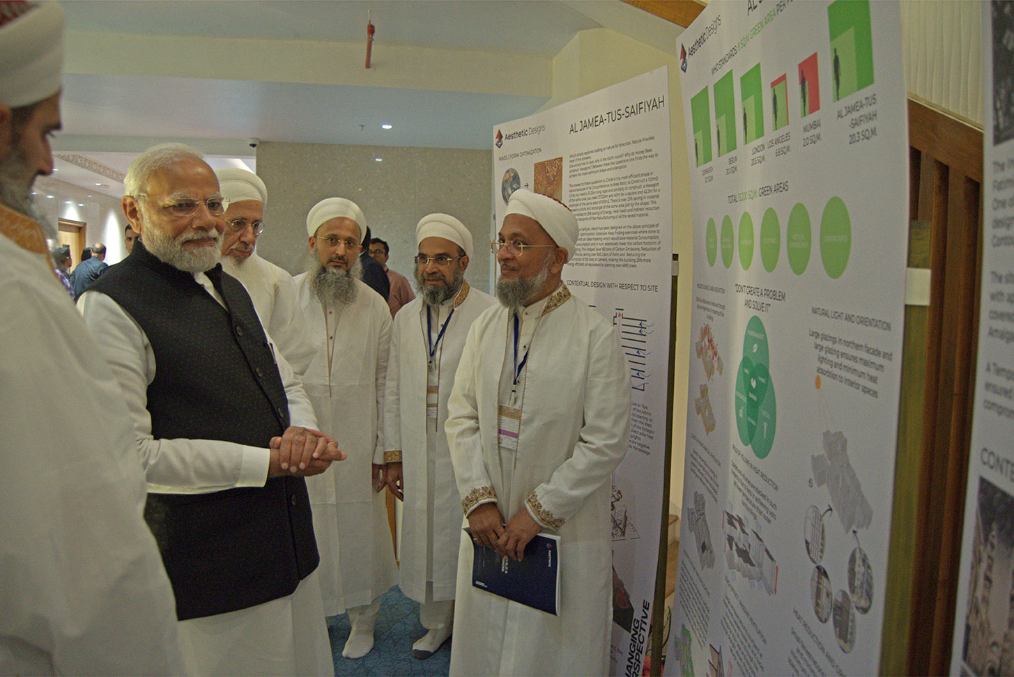 Prime minister Modi at sustainable architecture space